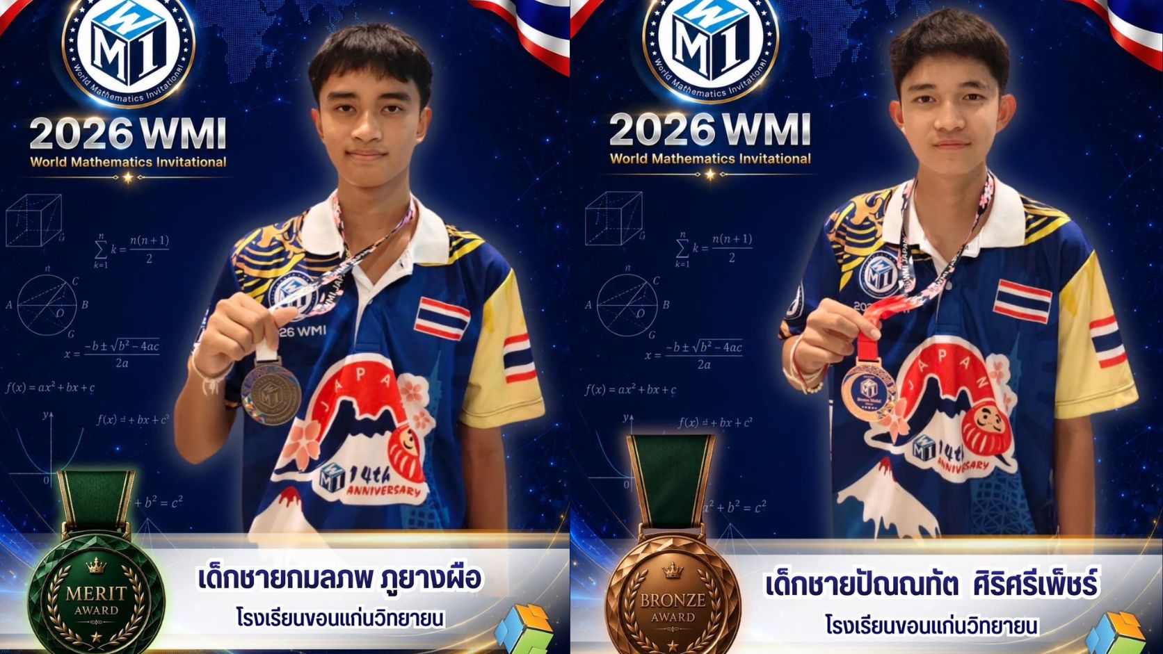 ตัวแทนประเทศไทย ที่ผ่านการตัดเลือกจากค่าย TMAC ครั้งที่ 14